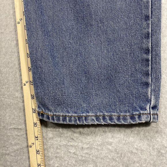 Levi's Strauss Co 550 Mens Jeans Blue 34x29 Relaxed Fit Faded Distressed Denim - Picture 6 of 16
